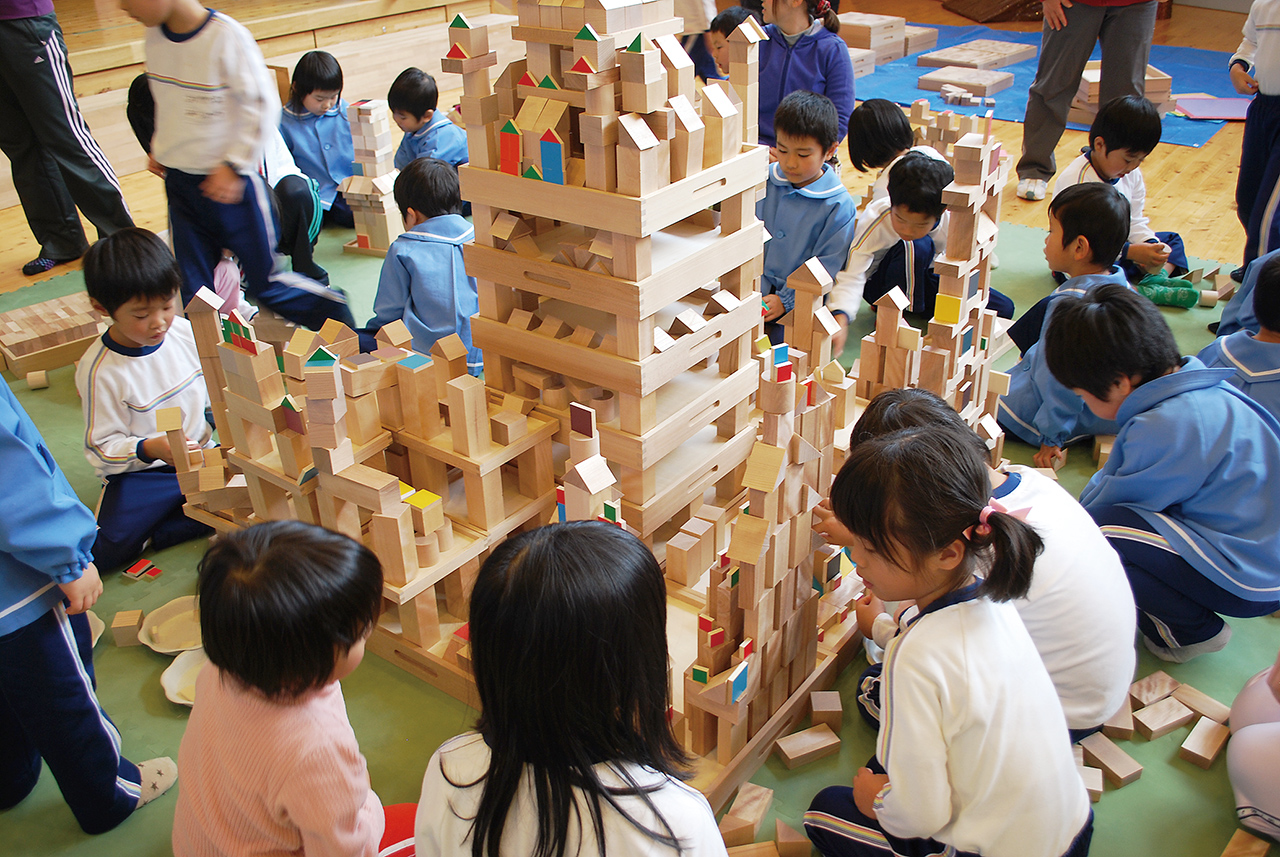 積み木の広島球場